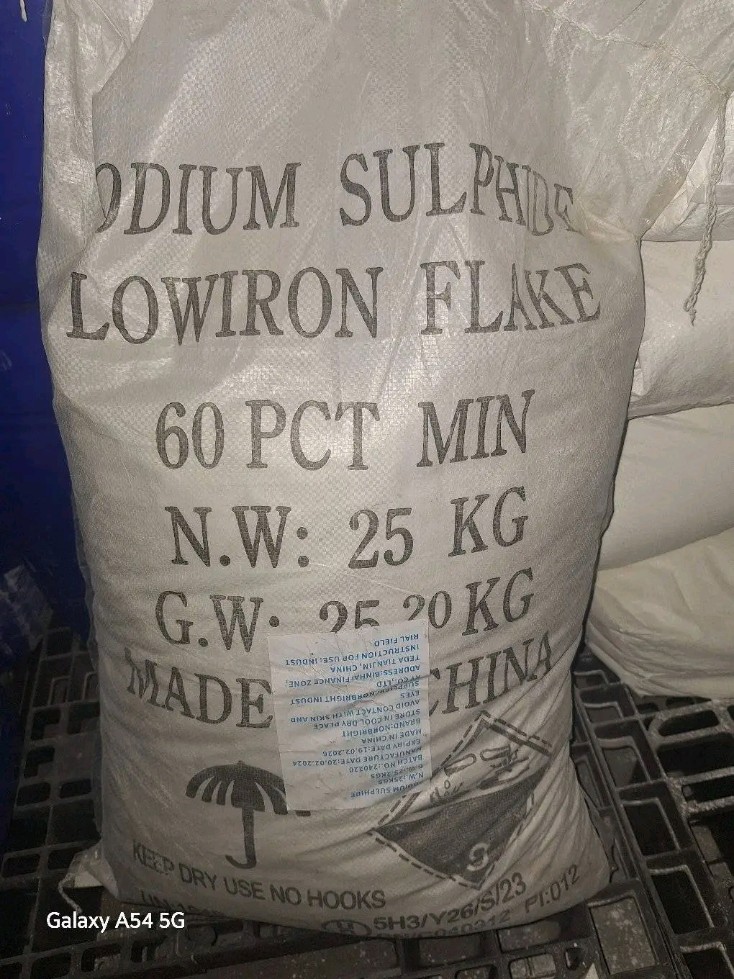 SODIUM SULFIDE FLAKES 60% (YELLOW) 25KG